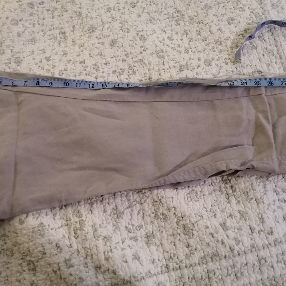 Oxmo 100% Linen pants in Light Gray with an original triangular front Xl - Picture 14 of 16
